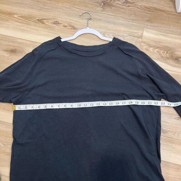 FREE PEOPLE WE THE FREE Black Long Sleeve Tee Shirt Size Small - Picture 7 of 8